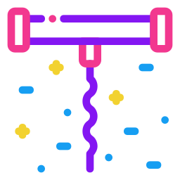 un tire-bouchon Icône