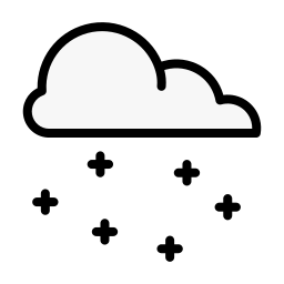 Snow cloud icon
