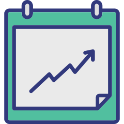 Line graph icon