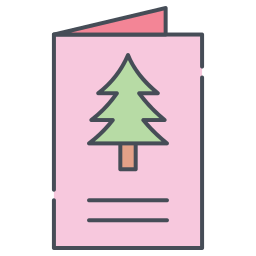 Christmas card icon