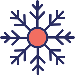 sneeuwvlok ornament icoon