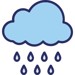 deszczowy klimat ikona