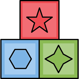 Geometrical shapes icon