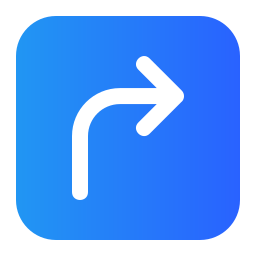 Turn right icon