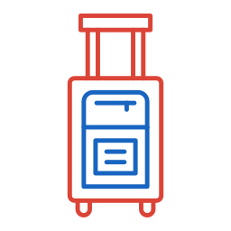 Travel bag icon