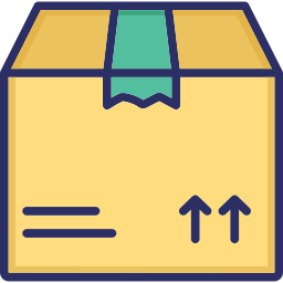 caja sellada icono