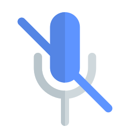 No microphone icon