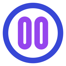 Pause circle icon