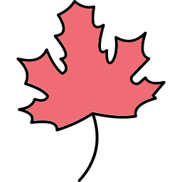Seasonal leaf icon