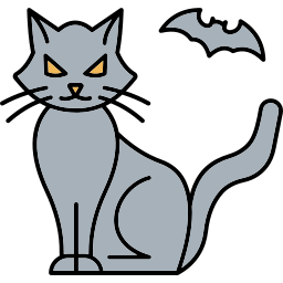 Scary cat icon