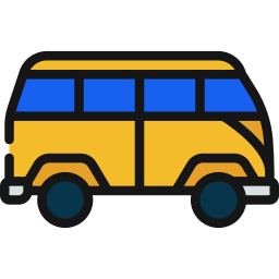 furgoneta camper icono