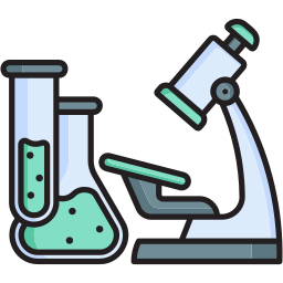 Science lab equipment icon