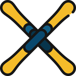 Snow ski icon