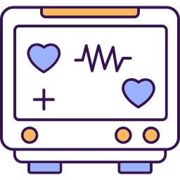 Heart rate sensor icon