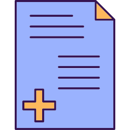 Patients assessment report icon