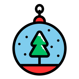 Christmas ball icon