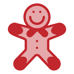 Gingerbread man icon