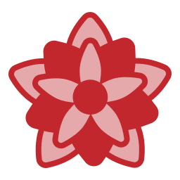 Цветок Пуансеттия иконка