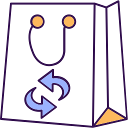 devolución del producto icono