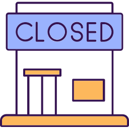 Closed market icon