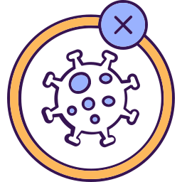 No coronavirus icon