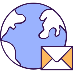 correo mundial icono