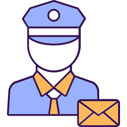 Postal carrier icon