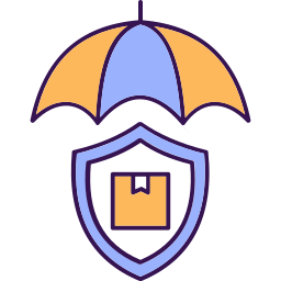 Logistics insurance icon