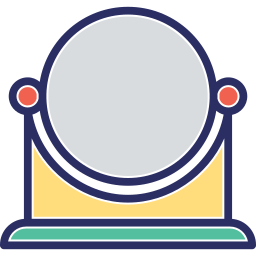 Pedestal mirror icon