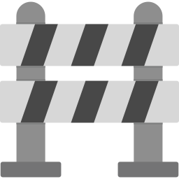 barriera del traffico icona