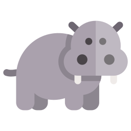 hipopótamo icono