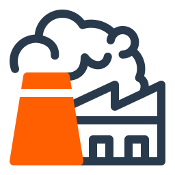 Factory emissions icon