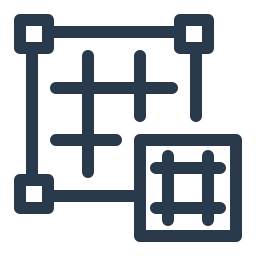 Grid organization icon