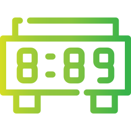 reloj digital icono