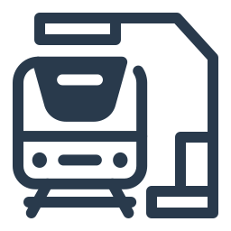 posizione di trasporto pubblico icona