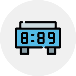 Digital clock icon