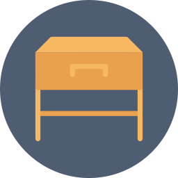 Bedside table icon