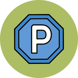 Parking sign icon