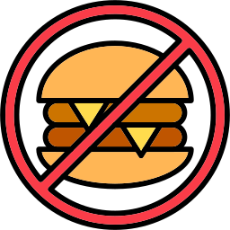 nessun fast food icona
