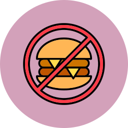 nessun fast food icona