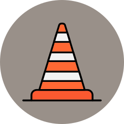 Traffic cone icon