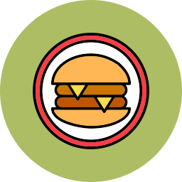 fast food Icône