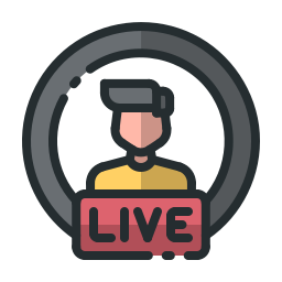 Live streaming icon