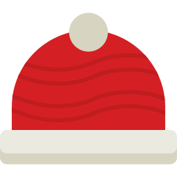 sombrero de invierno icono