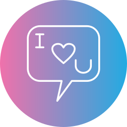 Love chatting icon