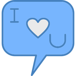 Love chatting icon