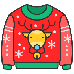 Sweater with deer icon