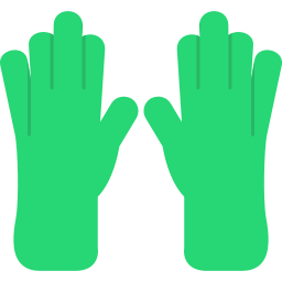 Leather gloves icon
