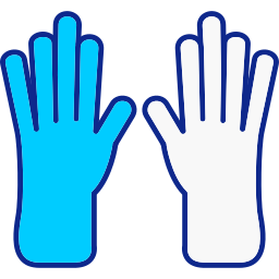 Leather gloves icon