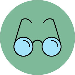 Reading glasses icon